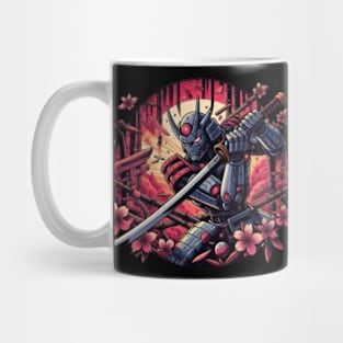 Cyberpunk Robot Samurai Mug